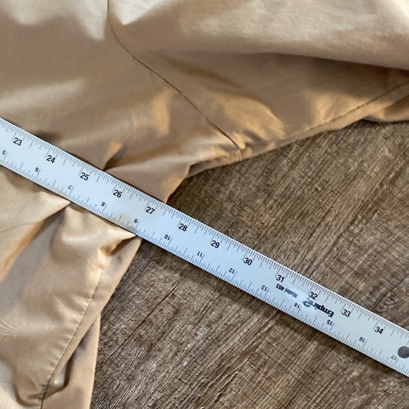 Ashley Stewart Shirt Women Plus Size 26 Tan 
Button Down Pockets 3/4 Sleeve - Picture 7 of 7